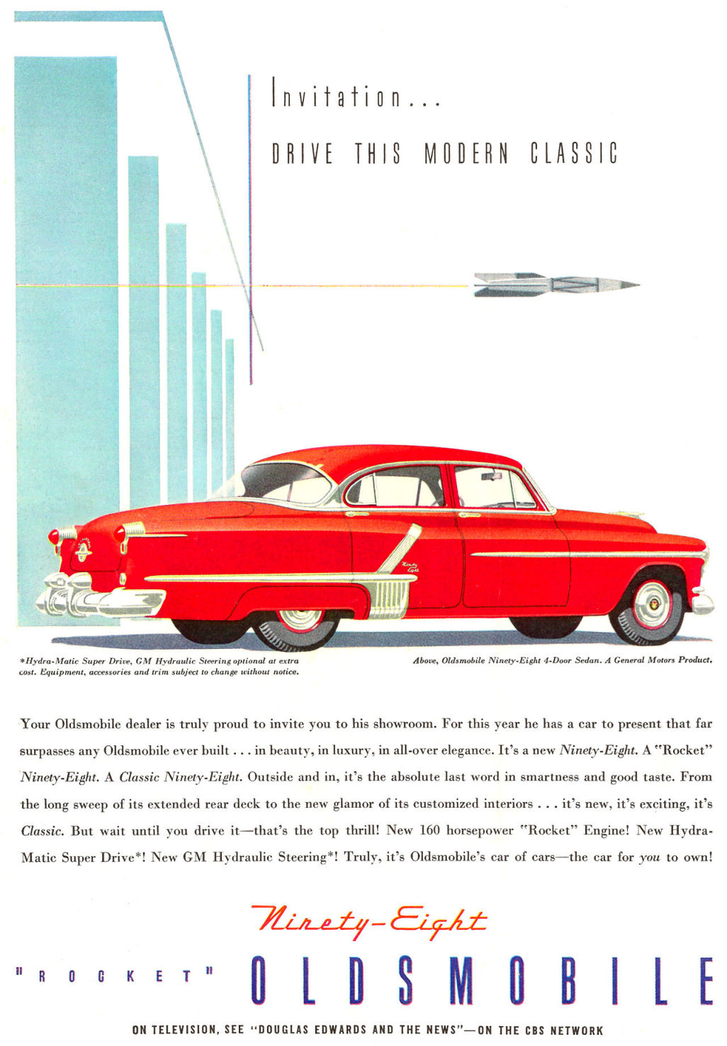 1952 Oldsmobile Auto Advertising